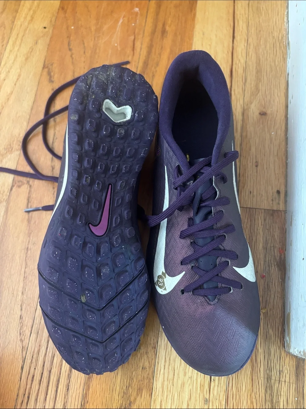 Nike KM kids Deep Purple Athletic Turf Soccer